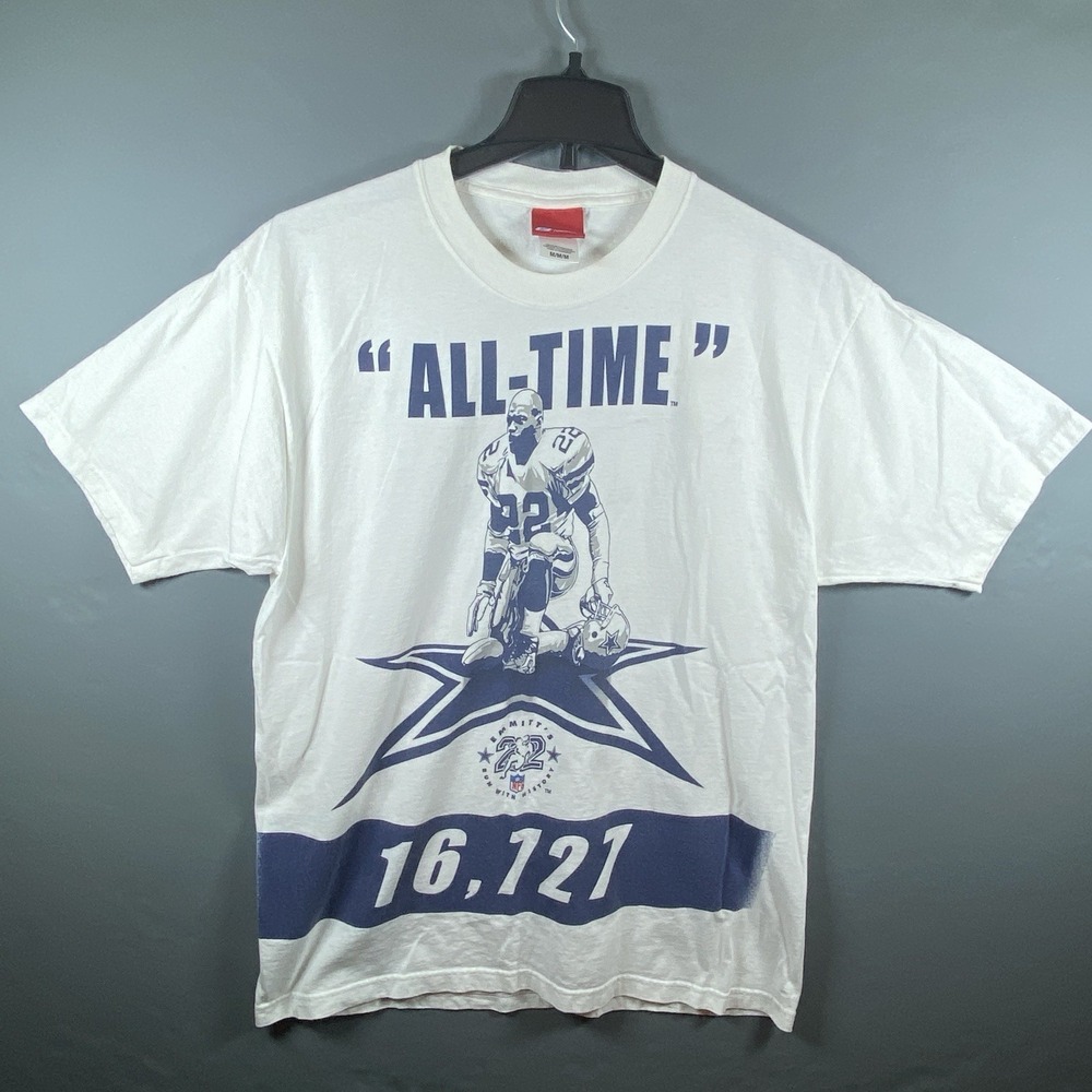 Reebok‎ Dallas Cowboys Emmitt Smith All Time Leading Rusher T-Shirt Size M